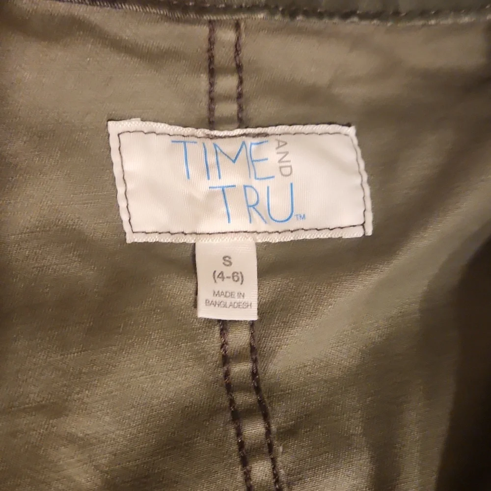 Time and Tru Green Utility Jacket - Picture 4 of 8